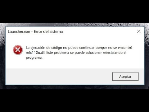 Cómo solucionar el problema mfc110u.Dll