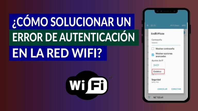 Cómo solucionar problema de autenticacion wifi